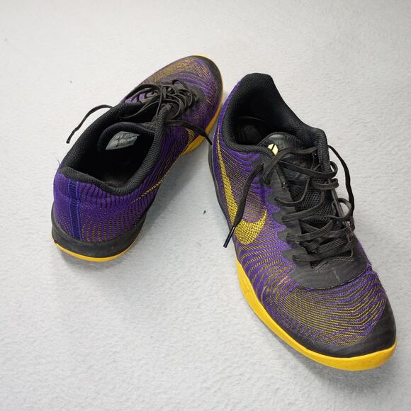 Nike Kobe Mentality 2 Purple Gold Shoes Mens Size 10 Lakers 818952-501 main image 4